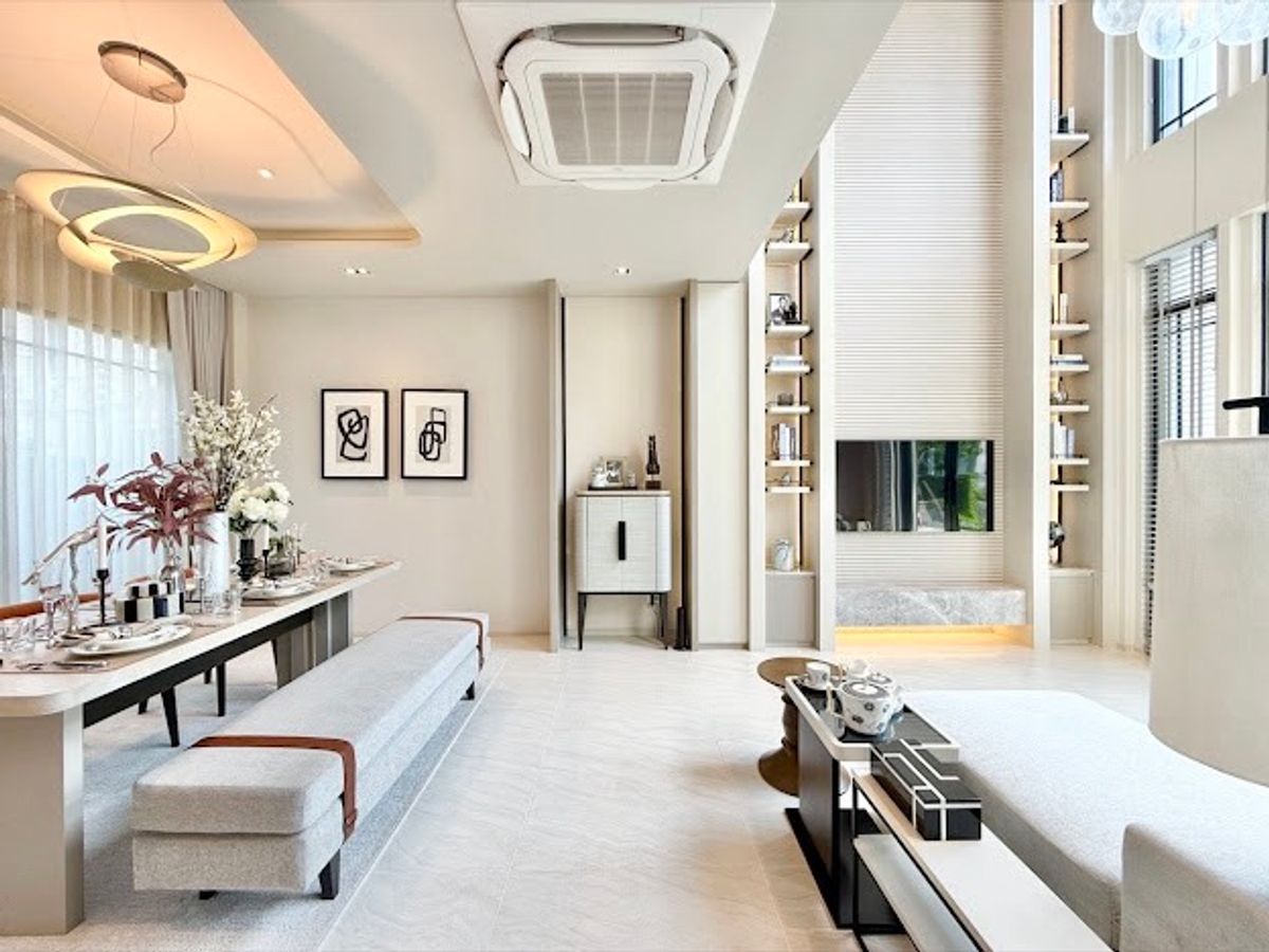 For SaleOnnut, Udomsuk : Baan Klang Muang Classe, Sukhumvit 77✨ 3 -story townhome size 214 sq.m., 43 sq.w. | 2 bedrooms, 3 bathrooms, 2 parking spaces, starting at 21.85 MB. Contact to watch Tel.092635410