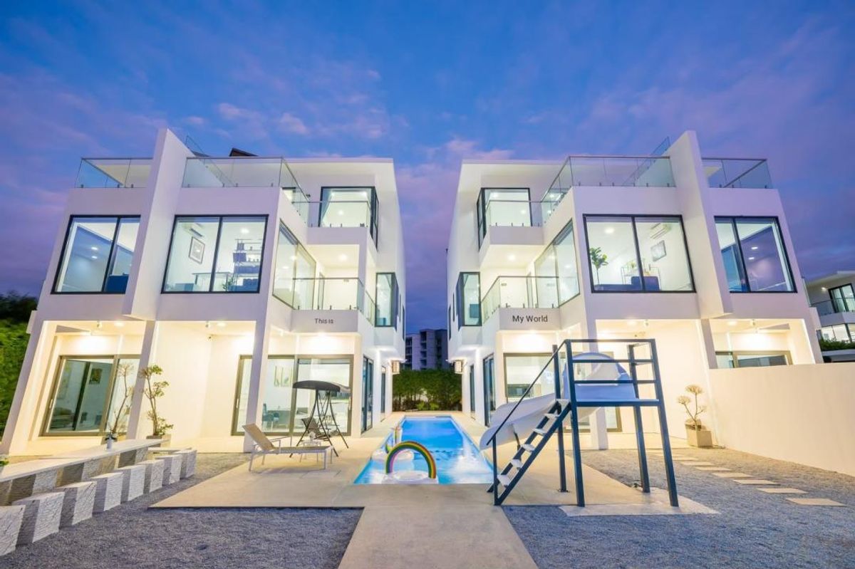 For SaleHotel&Apartment BusinessPattaya, Bangsaen, Chonburi : Selling pool villas can do daily Pattaya.