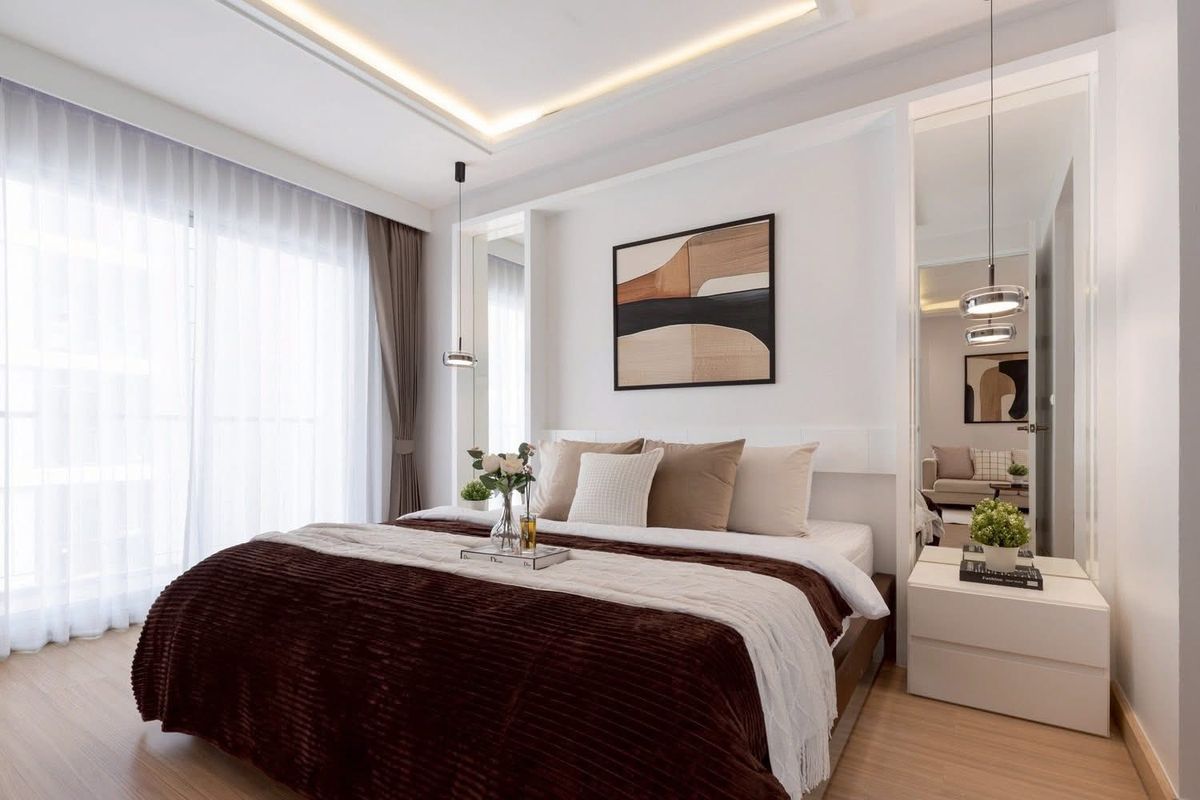 For SaleCondoPattanakan, Srinakarin : 2 bedrooms, 2 bathrooms, The Parkland, Srinakarin [new Renovate]