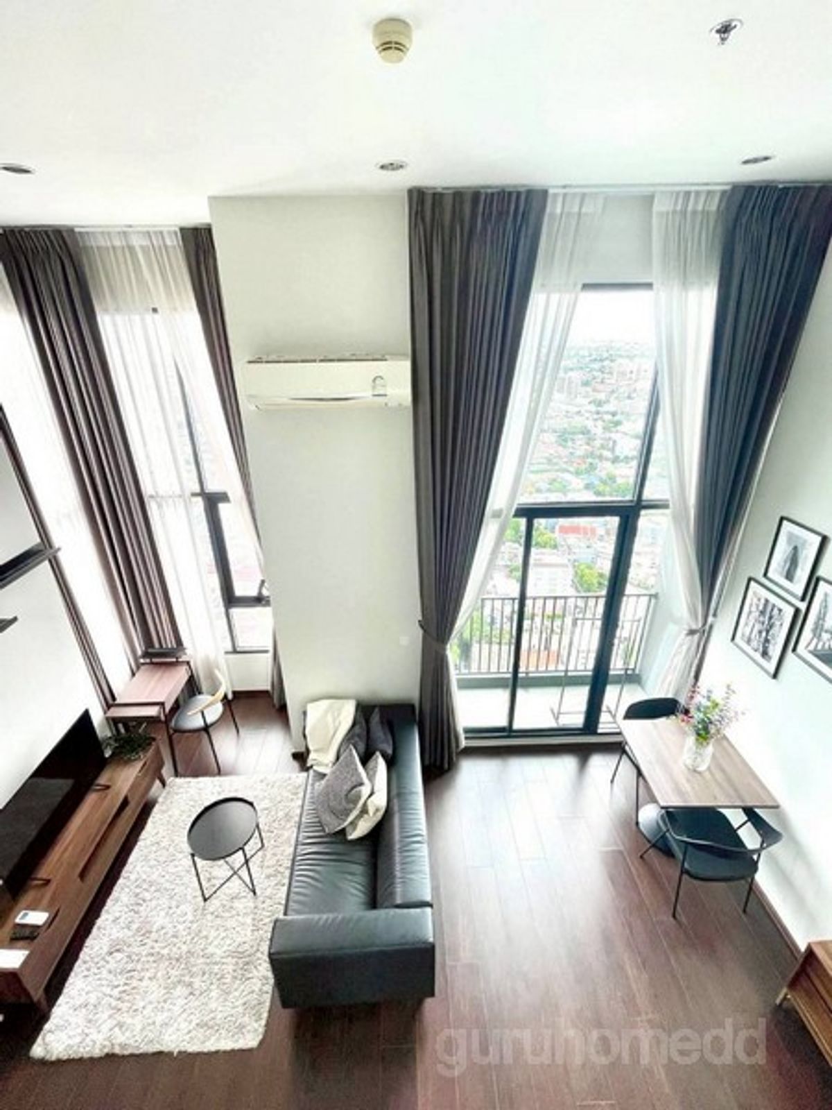 For RentCondoSukhumvit, Asoke, Thonglor : Condo rental C EKKAMAI 1 Bedroom Duplex, 42nd floor, near BTS Ekkamai Furniture Ready to move - GHD000637R