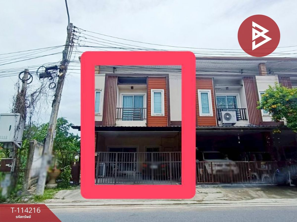 For SaleTownhomePattaya, Bangsaen, Chonburi : Townhome for sale, area 44.1 sq.wah, Bang Lamung Chon Buri
