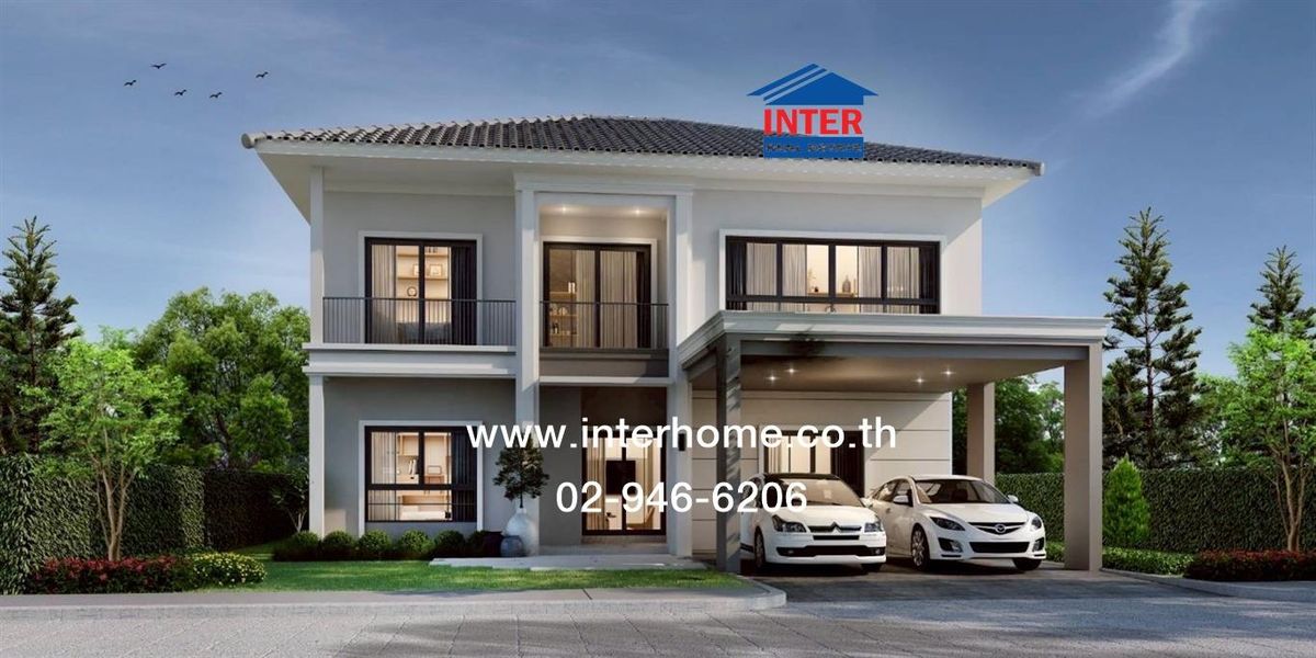 For SaleHouseNonthaburi, Bang Yai, Bangbuathong : 2 storey detached house, 70.3 sq.w., The Great Life Village, Bang Bua Thong, Kanchanaphisek Road Wat Lat Pla Duk Road, Bang Bua Thong, Nonthaburi