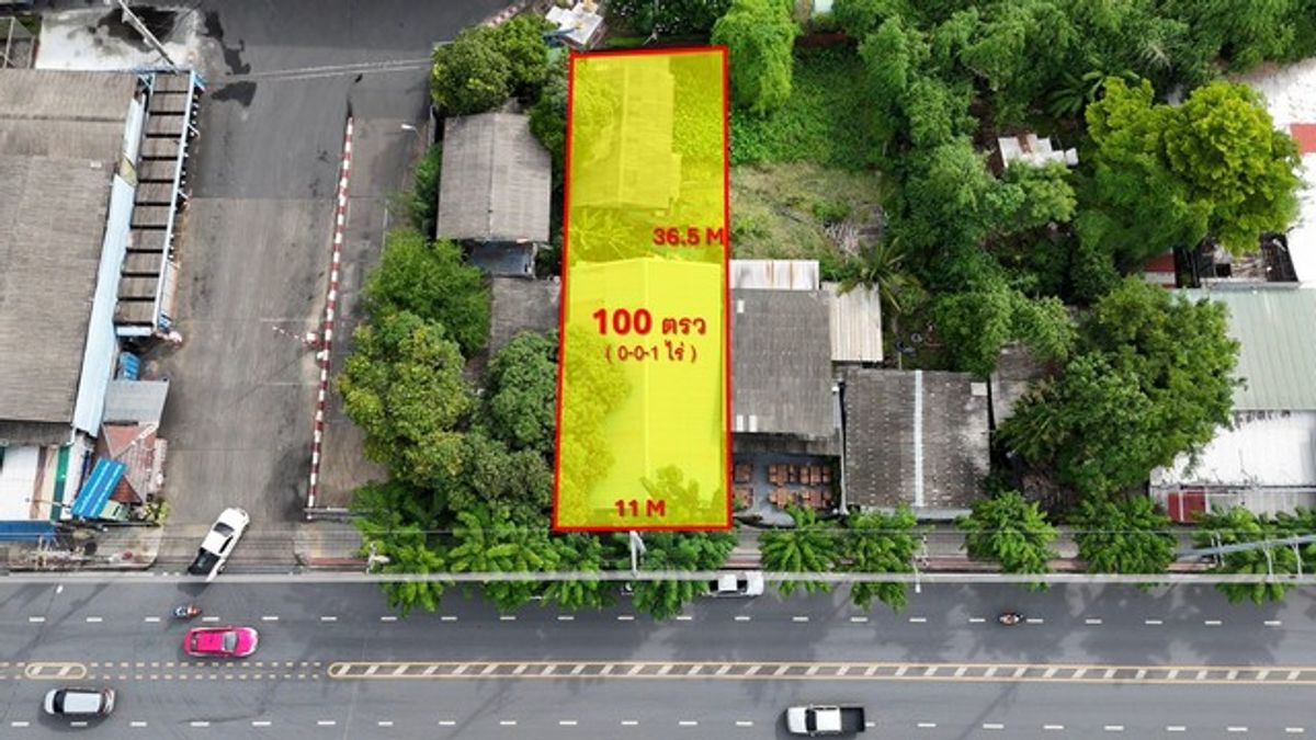 ขายที่ดินราษฎร์บูรณะ สุขสวัสดิ์ : ขายที่ดินประชาอุทิศ ตรงข้ามตลาด ใกล้ห้างสรรพสินค้า ใกล้ทางด่วน ใกล้มหาวิทยาลัย