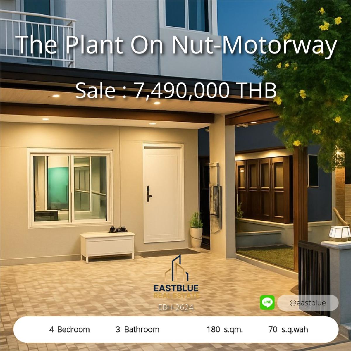 For SaleLadkrabang, Suwannaphum Airport : Luxury house for rent - The PLANT Furniture Electric Appliances Can move the bag in