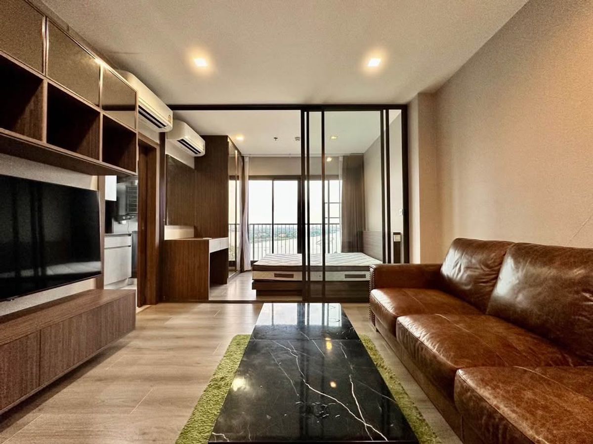 For RentCondoRattanathibet, Sanambinna : WS854 🌊 Condo for rent with Chao Phraya River view, The Politan Aqua 🌊 only 13,000 baht/month
