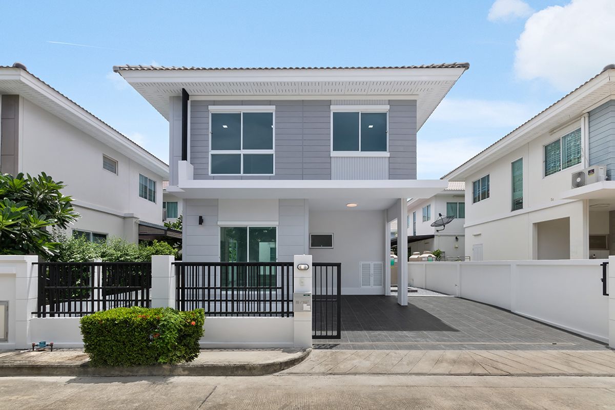 For SaleNonthaburi, Bang Yai, Bangbuathong : 2-story twin house, new renovation, perfect park, Rama 5-Bang Yai (Soi Wat Phra Non), near Central Westgate