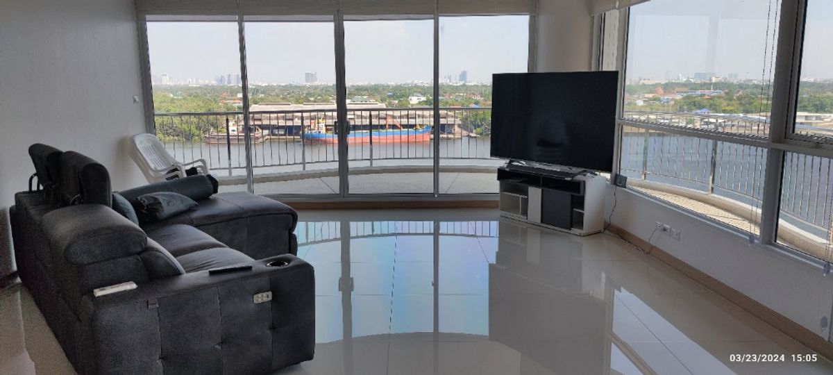 For SaleCondoRama3 (Riverside),Satupadit : Sell ​​3 bedrooms, large room 283 sq.m. Supalai Riva Grand Rama 3 Supalai Riva Grande Rama 3
