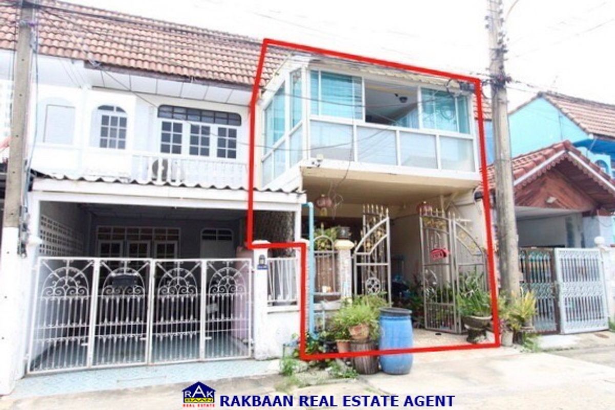 For SaleTownhomePathum Thani,Rangsit, Thammasat : Townhouse for sale Rattanchai Willa 3 Soi Piernon, Lam Luk Ka, 19.8 sq.w., 3 bedrooms, 2 bathrooms
