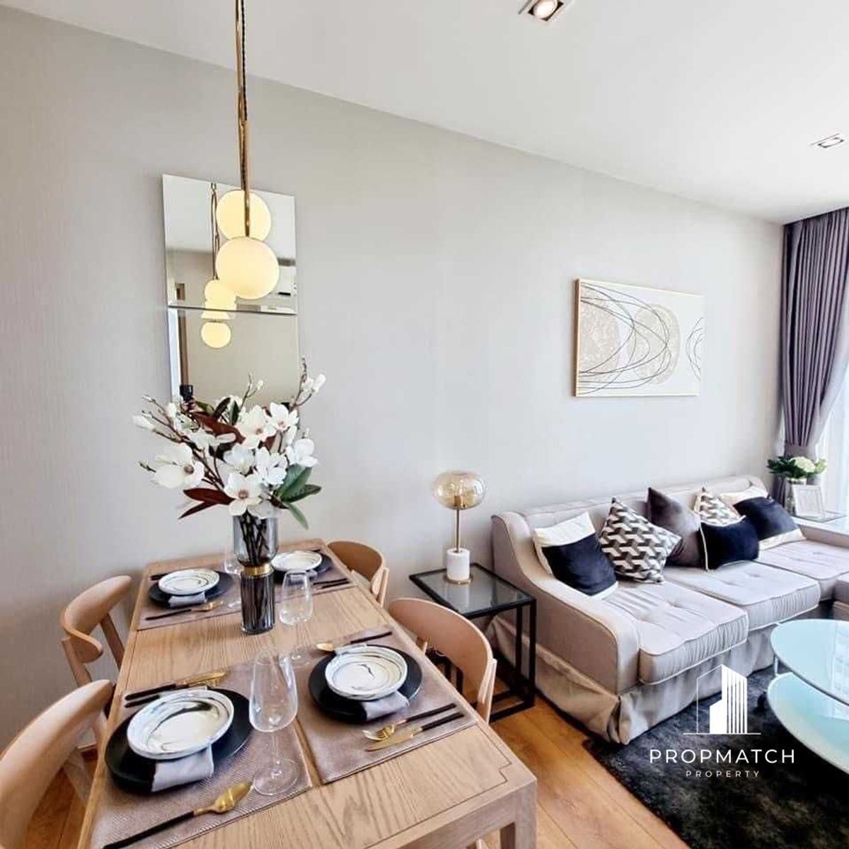 ให้เช่าคอนโดสุขุมวิท อโศก ทองหล่อ : ✨Flash Deal ✨Park Origin Phromphong (Park 24)(2Bed1Bath52SQM.) แต่งครบพร้อมอยู่ !! เพียง 45,000 บาทต่อเดือน Tel.0981315848 @propmatch
