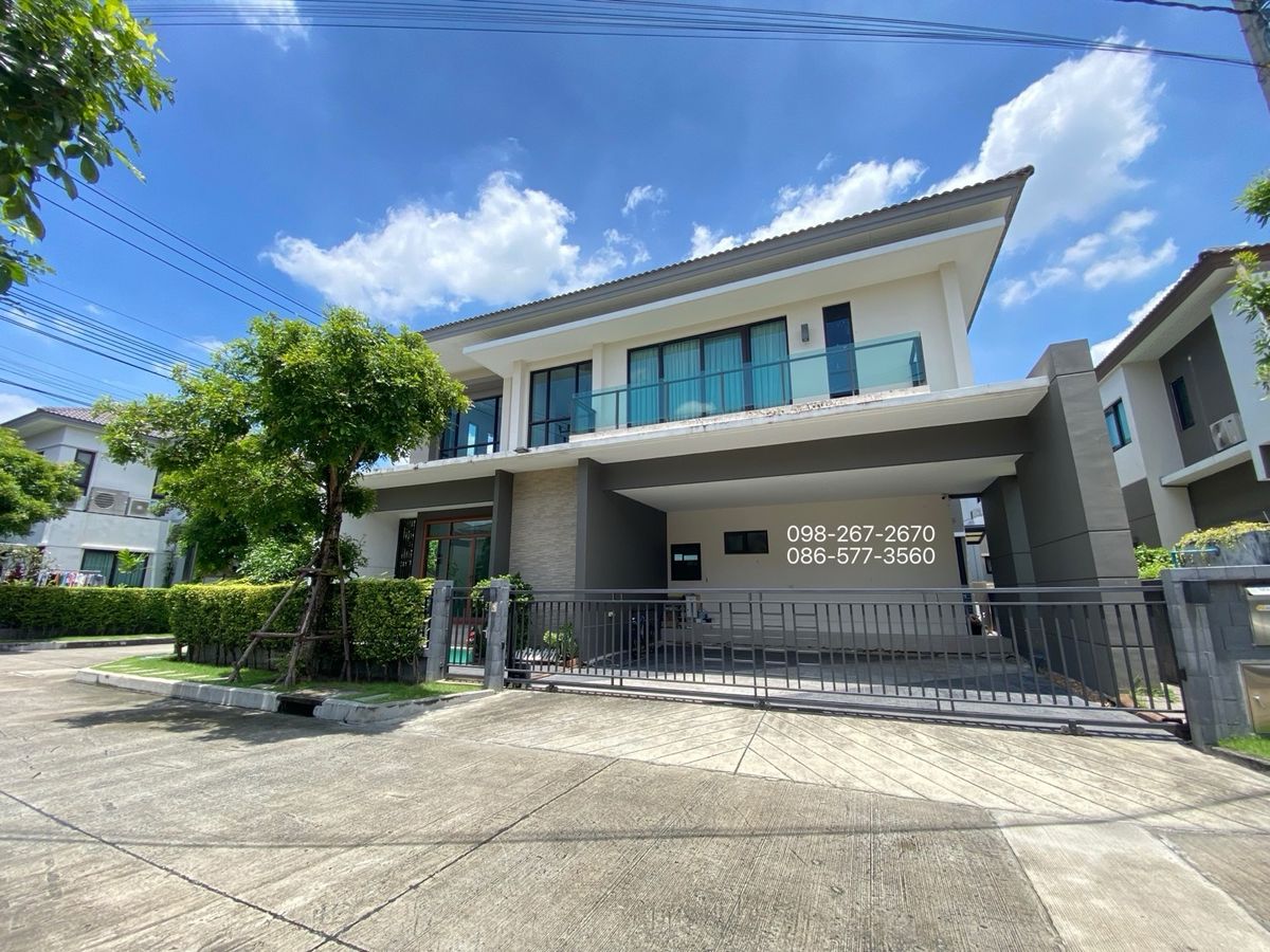For RentHousePinklao, Charansanitwong : 2-storey detached house for rent. The City Project, Ratchapruek-Vegetable Suan Ferrer, ready to live in a good location, Bang Kruai-Chong Thanom Road.