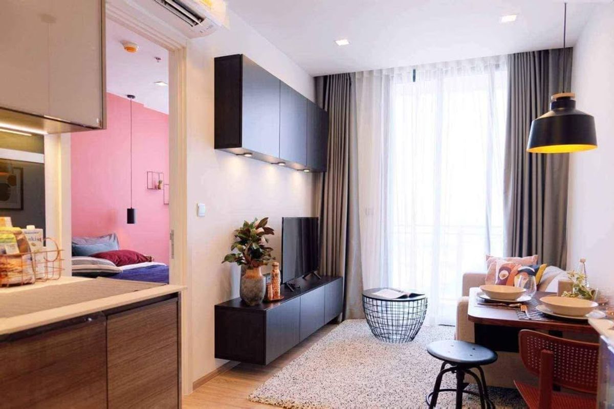 ให้เช่าคอนโดสะพานควาย จตุจักร : ⭐️ The Line Phahon-Pradipat ⭐️ 1 Bed 1 Bath 34 ตรม. เฟอร์นิเจอร์และเครื่องใช้ไฟฟ้าครบ