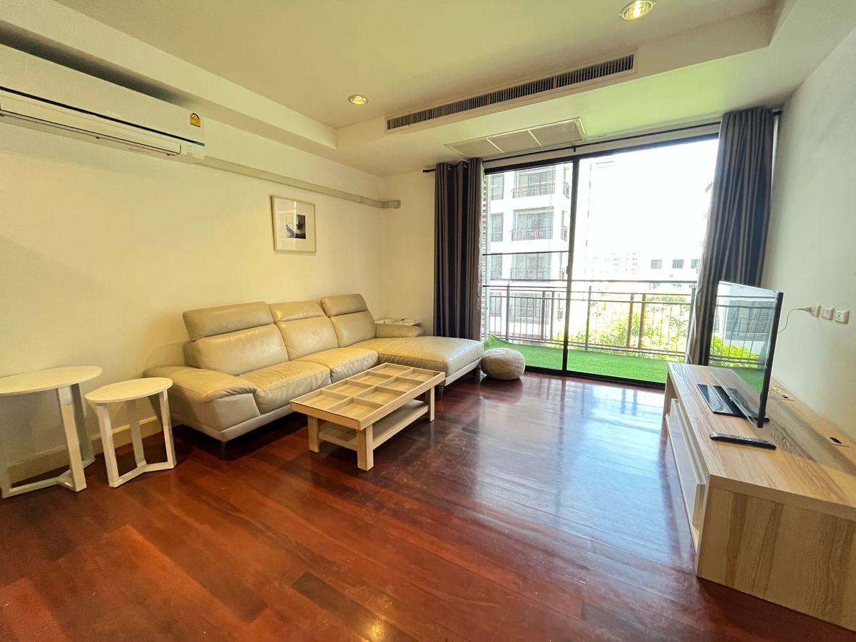 ให้เช่าคอนโดรัชดา ห้วยขวาง : RENT !! Condo Amanta Ratchada, MRT Thailand Cultural Centre, 2 Beds, Tower 1, Fl. 4, Area 85sq.m., Rent 35,000 Baht (Pool view)