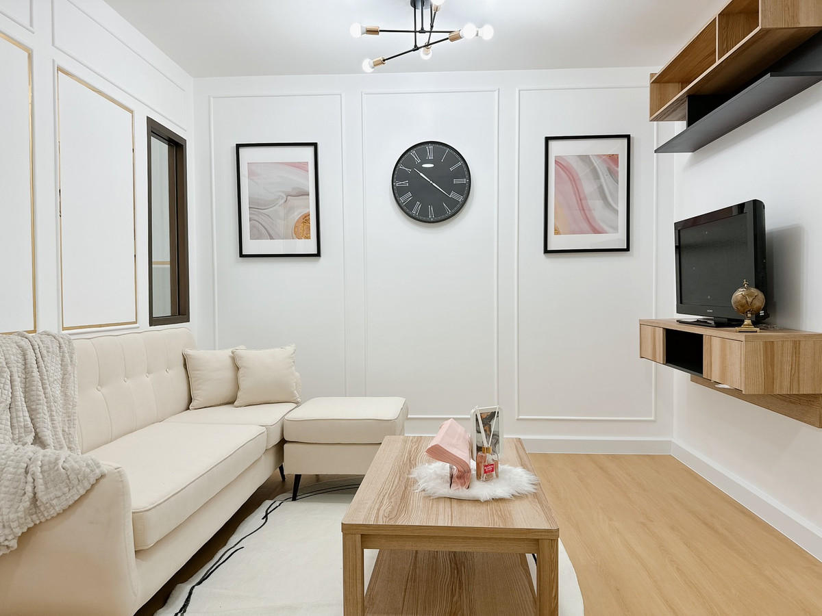 ขายคอนโดรามคำแหง หัวหมาก : บดินทร สวีท โฮม เฟอร์ใหม่ ห้องใหญ่ ทั้งห้อง 🔖 โปรคอนโด ห้องสวยตรงปก สินเชื่อฟรี 