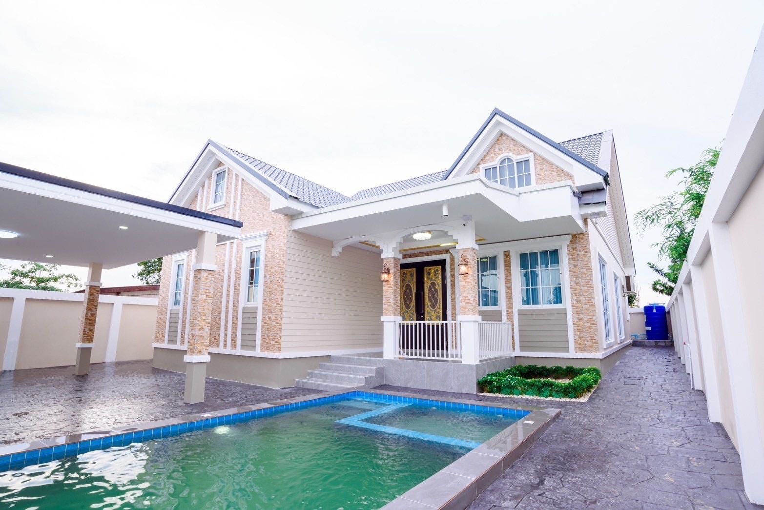 ขายบ้านพัทยา บางแสน ชลบุรี สัตหีบ : ขาย บ้านเดี่ยว 3 ห้องนอน ใน โป่ง, ชลบุรี U5551610