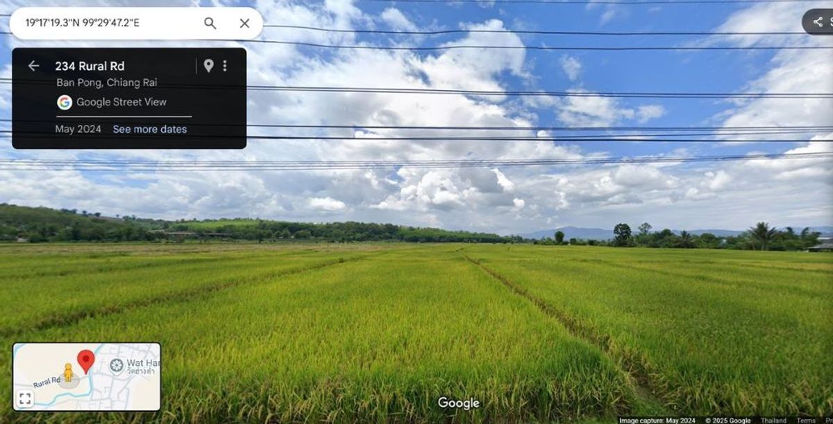 ขายที่ดินเชียงราย : ขายที่ดิน 14 ไร่ 37 ตร.ว. ติดถนน โฉนดครุฑแดง พร้อมโอน ใกล้สถานที่ท่องเที่ยว  อำเภอเวียงป่าเป้า จังหวัดเชียงราย