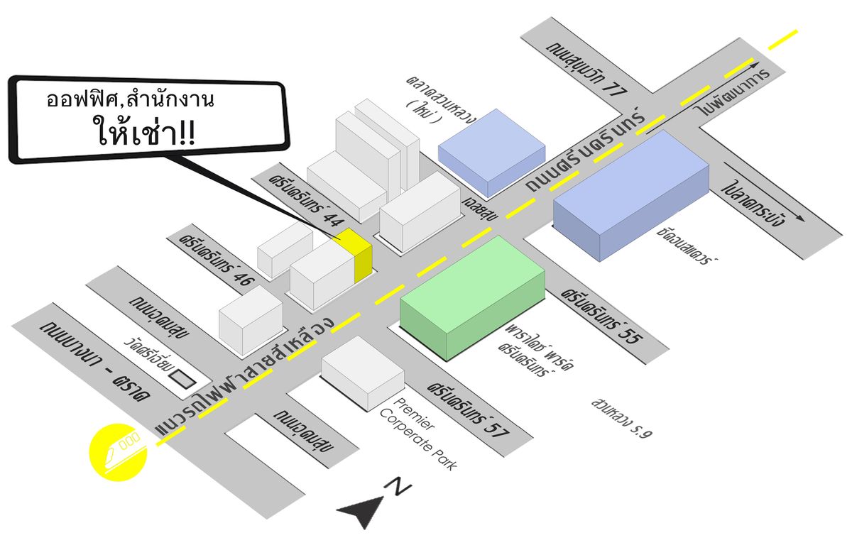 For RentOfficePattanakan, Srinakarin : Rental space For office