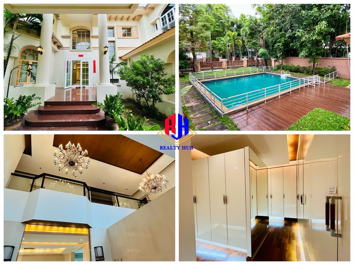 ให้เช่าบ้านบางนา แบริ่ง ลาซาล : เช่าพฤกษ์ภิรมย์รีเจ้นท์สุขุมวิท บางนา บ้านเดี่ยวถนนสุขุมวิท ซอยแบริ่ง สุขุมวิท 107 ซอยลาซาล สุขุมวิท 105 บ้านเดี่ยวพร้อมสระว่ายน้ำ 5ห้องนอน