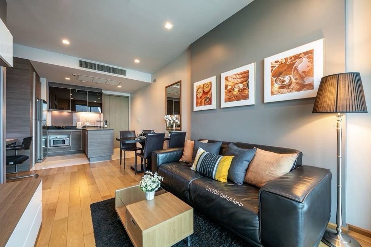 ให้เช่าคอนโดสุขุมวิท อโศก ทองหล่อ : 🔥Rent 1BR🔥Floor19 54sqm🔥50,000/month🔥Keyne by Sansiri