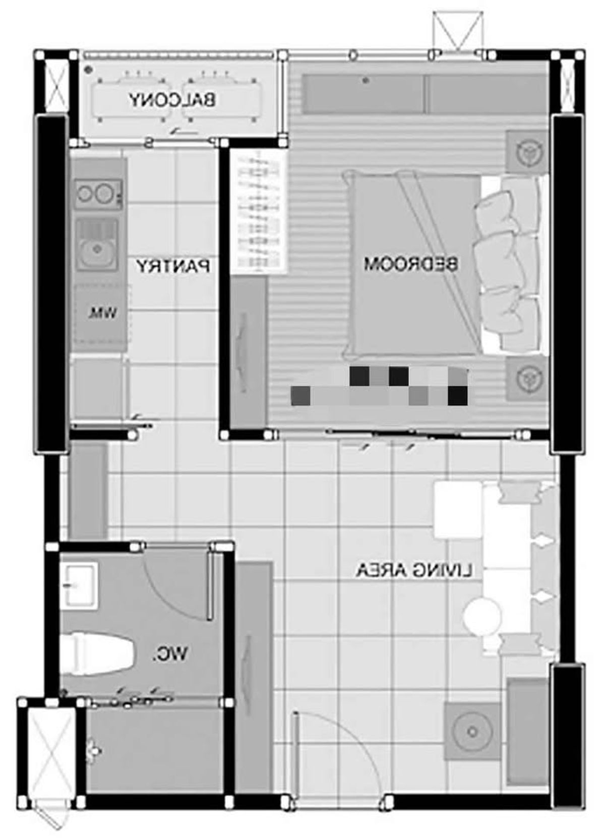 For SaleCondoOnnut, Udomsuk : Aspire Sukhumvit 48 /1 Bedroom (SALE W / Tenant), Aspai Sukhumvit 48 /1 Bedroom (Sale with Tang009