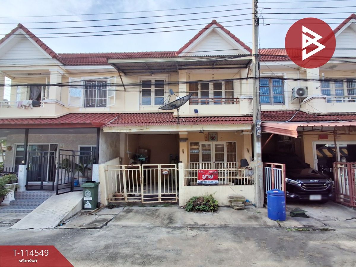 For SaleTownhomeSamut Prakan,Samrong : Townhouse for sale Wiset Suk Nakorn Village 16, Pracha Uthit 90, Phra Samut Chedi, Samut Prakan