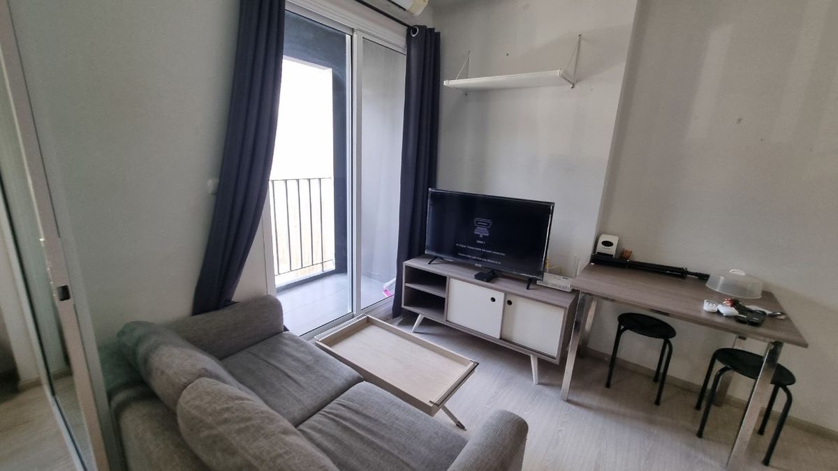 For RentCondoRatchadapisek, Huaikwang, Suttisan : Condo for rent, Chapter One Eco, a complete decorated condo, ready to approach MRT Huai Khwang BTS! !
