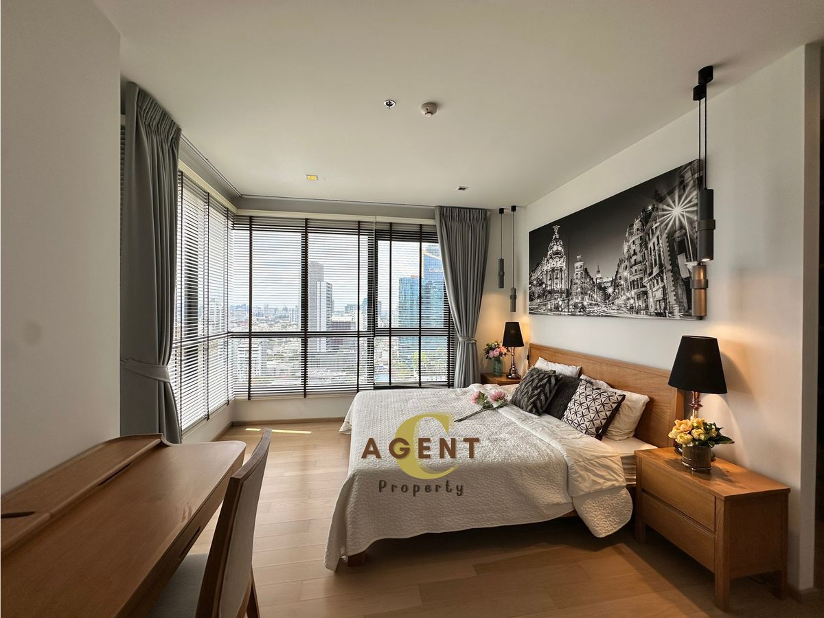 ให้เช่าคอนโดสุขุมวิท อโศก ทองหล่อ : ให้เช่าห้องชุด Condo HQ Thonglor ห้องมุม ชั้นสูงวิวเมือง