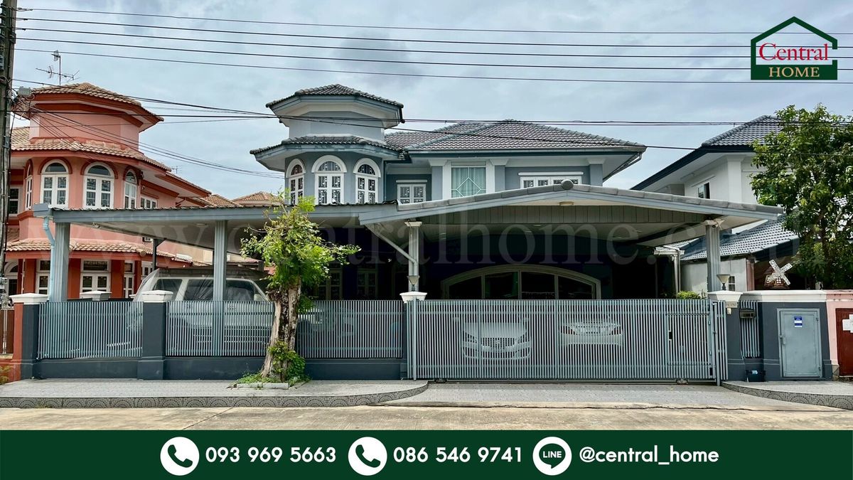 ขายบ้านปทุมธานี รังสิต ธรรมศาสตร์ : บ้านเดี่ยว ภัสสร 2 รังสิต - คลองสาม โครงการติดถนนเมน