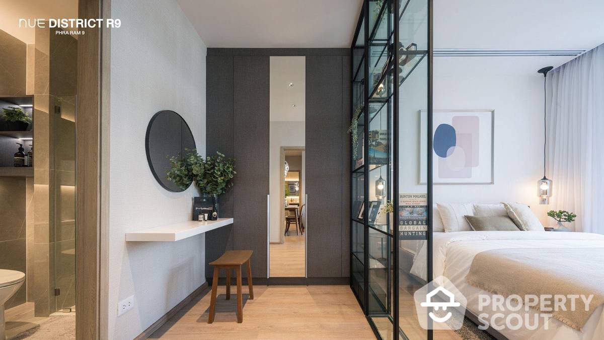 For SaleCondoRama9, Petchburi, RCA : 2-BR Condo at Nue District R9 near MRT Phra Ram 9
