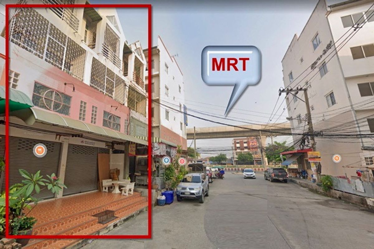 ให้เช่าอาคารพาณิชย์นวมินทร์ รามอินทรา : MRTเคหะราม รามคำแหง 170-184 ห่างจากถ.ใหญ่ 20 ม. 38ตรว.โฮมออฟฟิต 3ชั้น 2คูหาติดกัน 428ตรม. 10นอน