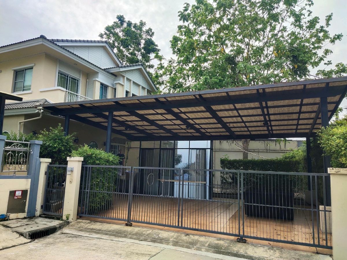 ขายบ้านลาดกระบัง สุวรรณภูมิ : ขายบ้านเดี่ยว 2ชั้น 98ตรว. ม.มัณฑณา2 วงแหวน-อ่อนนุช ถ.เลียบทางด่วนกาญจนาภิเษก ซ.สุขาภิบาล2  ใกล้เมกาบางนา 