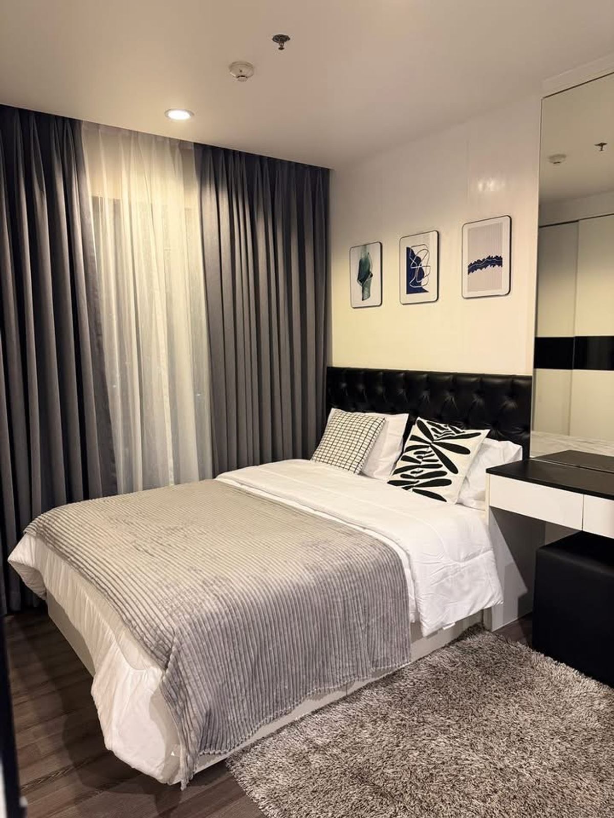 ให้เช่าคอนโดอ่อนนุช อุดมสุข : ให้เช่า The Base Park West Sukhumvit 77 แต่งสวย 1 ห้องนอน ใกล้ BTS Onnut**LINE OA : @751paggb / TEL: 086-3649888