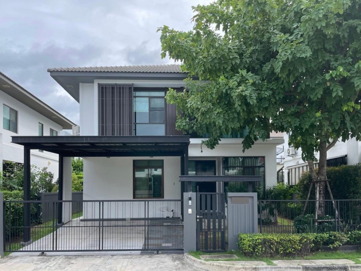 ให้เช่าบ้านลาดกระบัง สุวรรณภูมิ : ให้เช่าบ้านเดี่ยว มัณฑณา บางนา วงแหวน3 (4นอน 3น้ำ) ✅60,000/เดือน✅