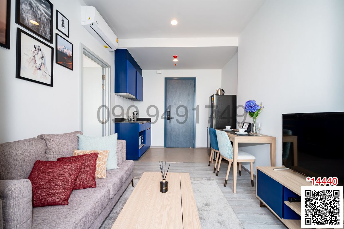 For RentCondoSukhumvit, Asoke, Thonglor : Condo rental XT EKKAMAI, ready to enter 1 bedroom, 6th floor, near BTS Ekkamai