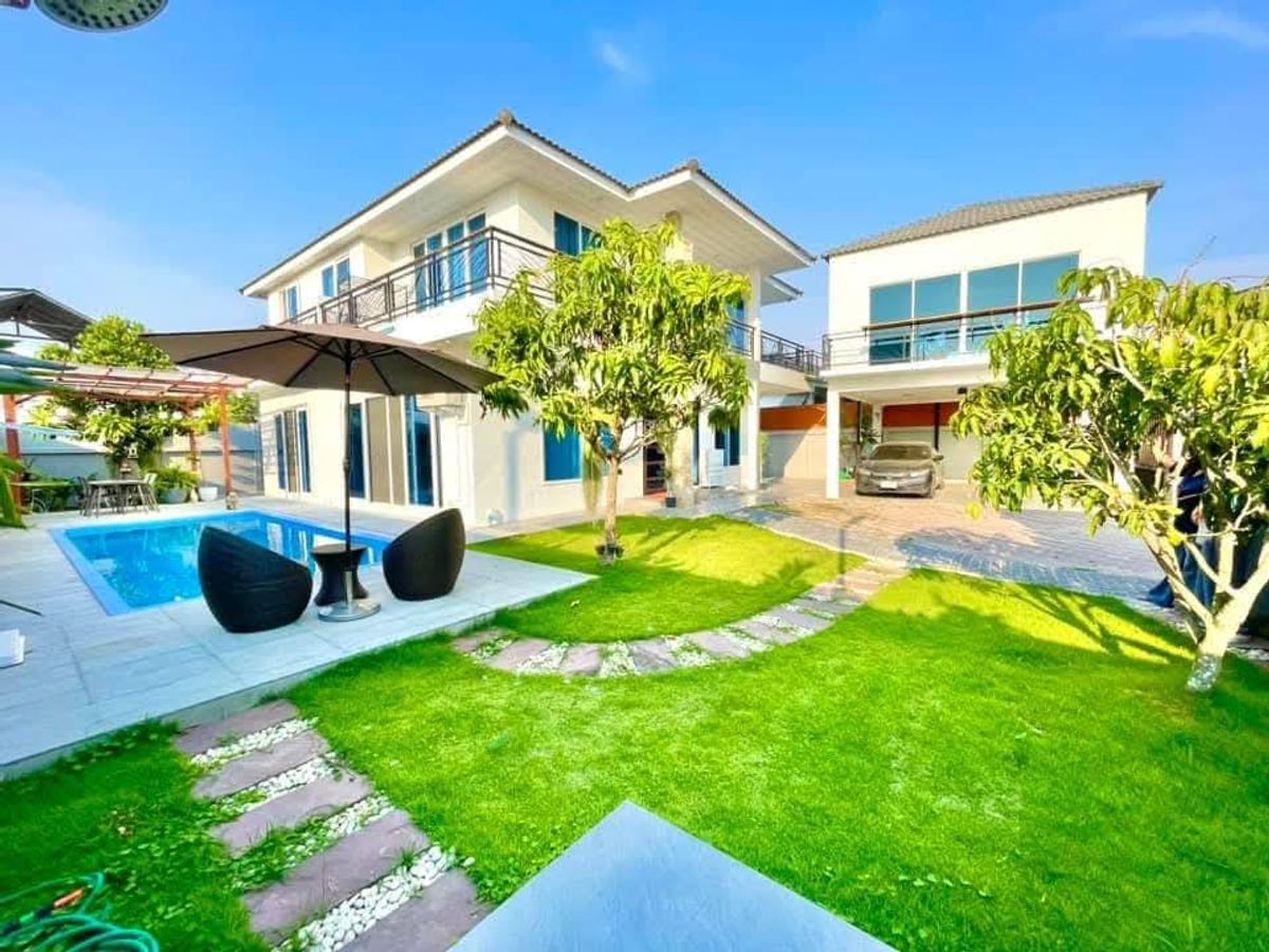 ขายบ้านพัทยา บางแสน ชลบุรี สัตหีบ : ขายบ้าน 4 ห้องนอน 5 ห้องน้ำ พูลวิลล่า Chak Nok Reservoir Pool Villa – Pattaya