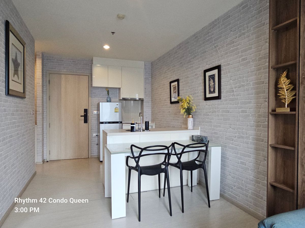 For RentCondoSukhumvit, Asoke, Thonglor : Rhythm Sukhumvit 42 for RENT 1 bed 1 bath 45 Sq,m Rental price 33,000 Baht call Nong 096-2615656 Ready to touring everyday  ริธึ่ม สุขุมวิท 42 1นอน 1น้ำ พื้นที่ 45 ตรม ให้เช่า 33,000 บาท  สนใจโทร น้อง 096-2615656 พร้อมให้นัดหมายเข้าชมทุกวัน   Location : E