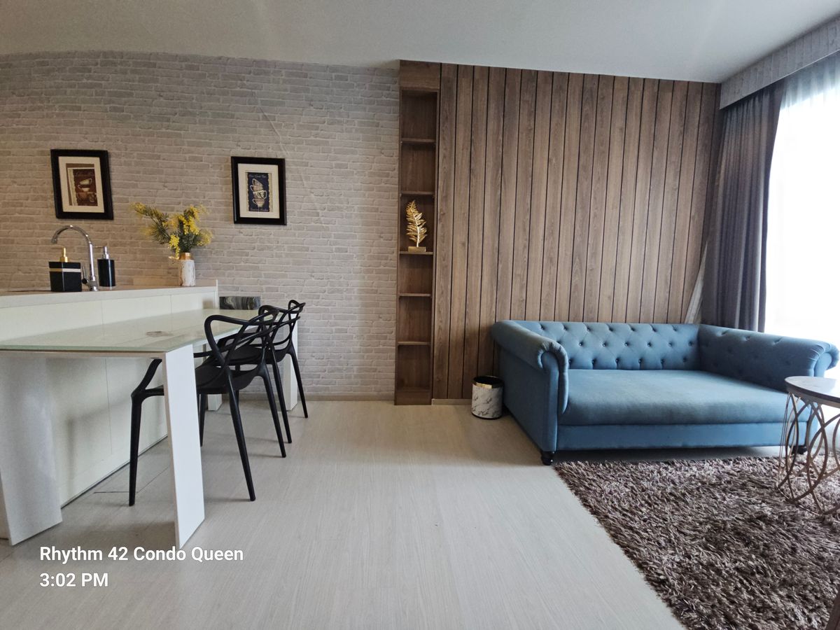 For RentCondoSukhumvit, Asoke, Thonglor : Rhythm Sukhumvit 42 for RENT 1 bed 1 bath 45 Sq,m Rental price 33,000 Baht call Nong 096-2615656 Ready to touring everyday  ริธึ่ม สุขุมวิท 42 1นอน 1น้ำ พื้นที่ 45 ตรม ให้เช่า 33,000 บาท  สนใจโทร น้อง 096-2615656 พร้อมให้นัดหมายเข้าชมทุกวัน   Location : E