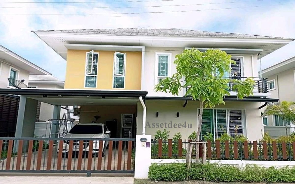 For RentHousePhutthamonthon, Salaya : Salaya rental house House for rent Detached house for rent AH568 for rent at 4 bedrooms, Diamond Ville, Salaya (Aphon 4) near Mahidol University.