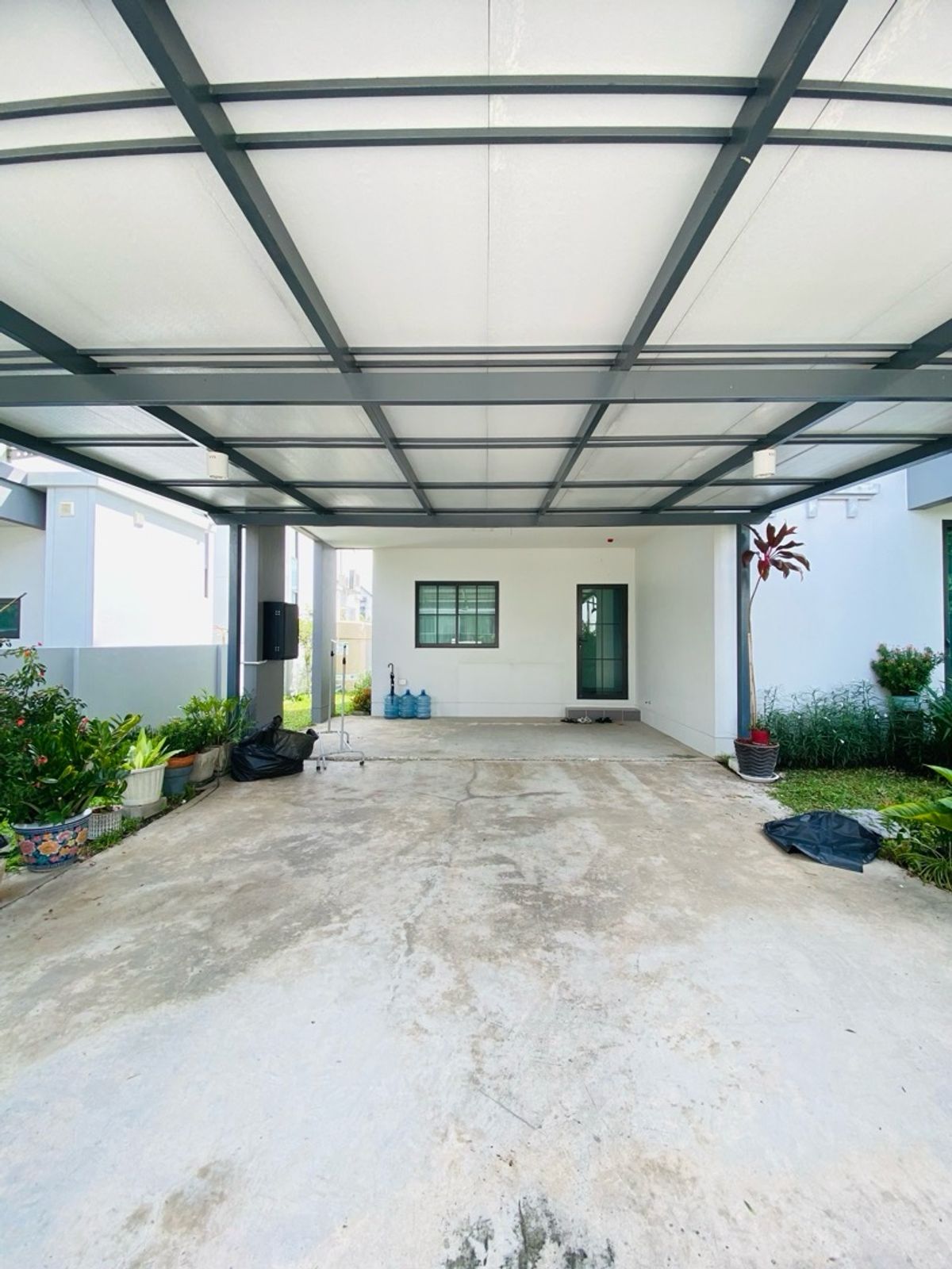 For SaleHouseLadkrabang, Suwannaphum Airport : Beautiful detached house for sale, ready to stay at the Saran Siri Ramkhamhaeng project, good condition, perfect function With a private office Suitable for modern families ✨