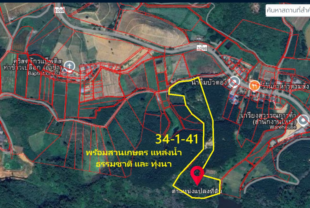 ขายที่ดินเชียงราย : ขายที่ดินสวนป่าพร้อมแหล่งน้ำสวย 34 ไร่ 1 งาน 41 ตร.ว. จ.เชียงราย