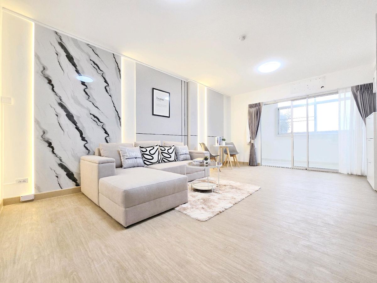 ขายคอนโดรัชดา ห้วยขวาง : 《2นอน1น้ำ》ห้องมุม 61 sqm คุ้มพร้อมอยู่ Supalai city home รัชดา10
