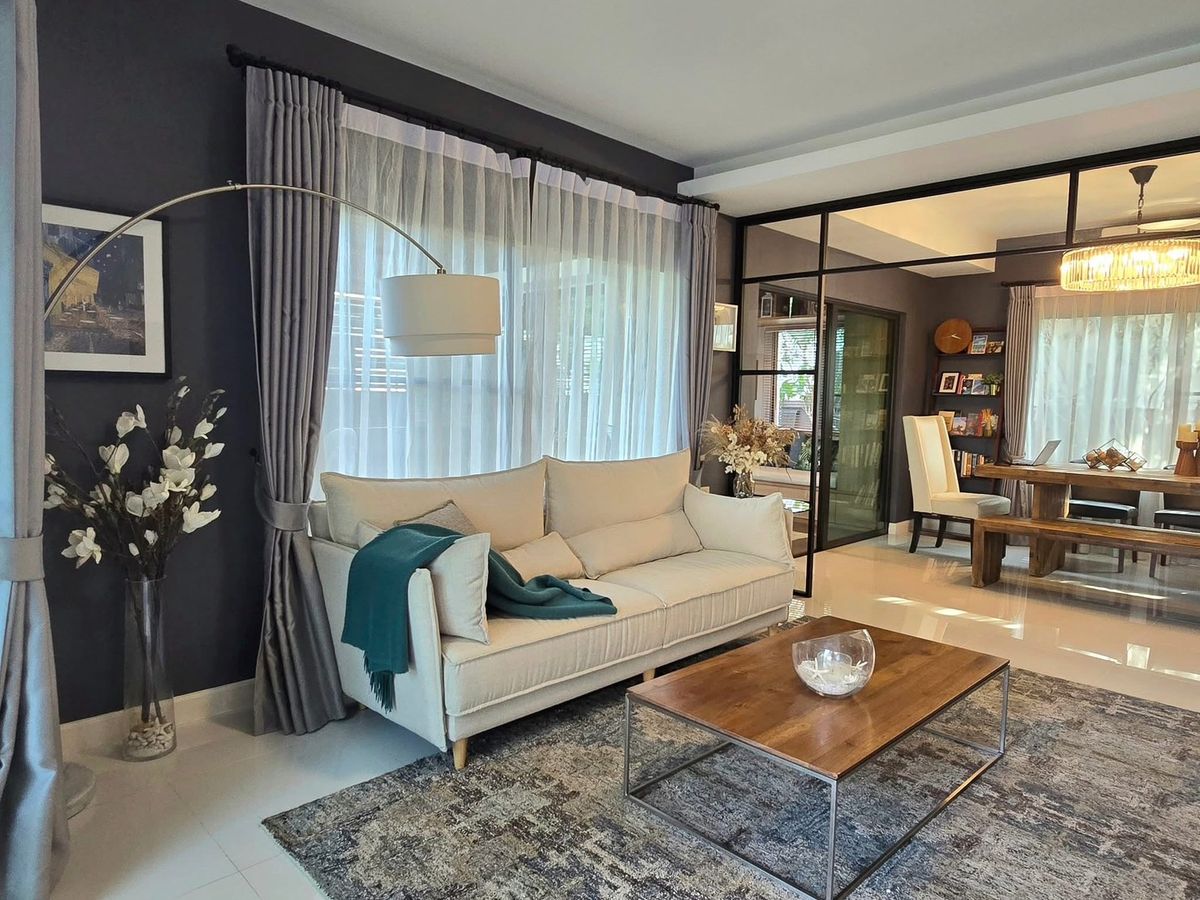 ให้เช่าบ้านบางนา แบริ่ง ลาซาล : M1132 ให้เช่า บ้านเดี่ยว หมู่บ้านมัณฑนา 1 บางนา กม.7 