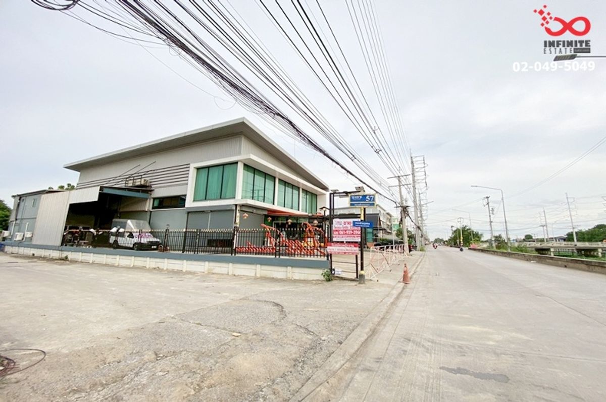 ขายโกดังปทุมธานี รังสิต ธรรมศาสตร์ : ขายและให้เช่าออฟฟิศ+โกดัง 2 ชั้น  ถนนรังสิต-นครนายก 250 ตารางวา คลองหลวง ปทุมธานี 