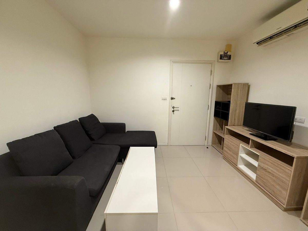 For RentCondoOnnut, Udomsuk : Condo for rent 𝐀𝐬𝐩𝐢𝐫𝐞 𝐒𝐮𝐤𝐡𝐮𝐦𝐯𝐢𝐭 𝟒𝟖 Near BTS Phra Khanong (convenient walking), size 38 sq.m., 1 bedroom | 1 bathroom | Floor 28, rent 16,500 baht per month