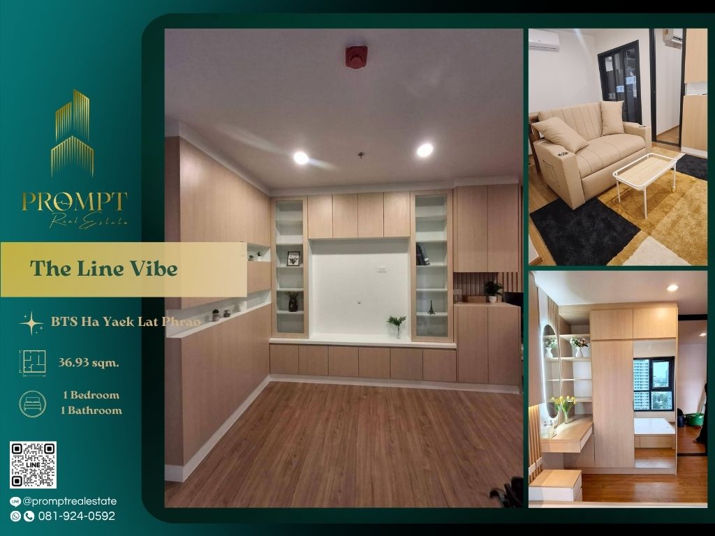 For RentCondoLadprao, Central Ladprao : ST13458 - The Line Vibe :  เดอะ ไลน์ ไวบ์ - BTS Ha Yaek Lat Phrao / BTS Phaholyothin 24 / Central Ladprao
