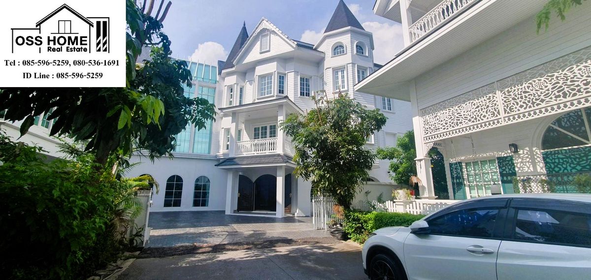 บ้านสมุทรปราการ สำโรง : KH0312 ขายให้เช่าบ้านหรู 3 ชั้น โครงการน่าอยู่  แฟน ตา เซีย วิลล่า 3 (  Fantasia Villa 3 ) ใกล้ BTS แบริ่ง ใกล้โรงเรียนนานาชาติบางกอกพัฒนา ( Bangkok Patana School ) และ โรงเรียนนานาชาติสิงคโปร์ ( Singapore International School of Bangkok – SISB ) 