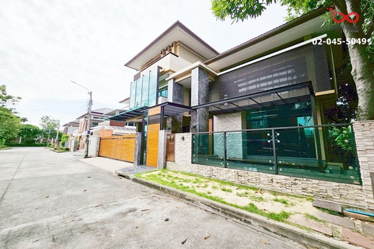 ขายบ้านเกษตร นวมินทร์ ลาดปลาเค้า : ขายบ้านเดี่ยว เกษตร-นวมินทร์ แกรนด์บางกอกบูเลอวาร์ด 3 ชั้น หลังริม ดีไซน์หรู พร้อมอยู่ 