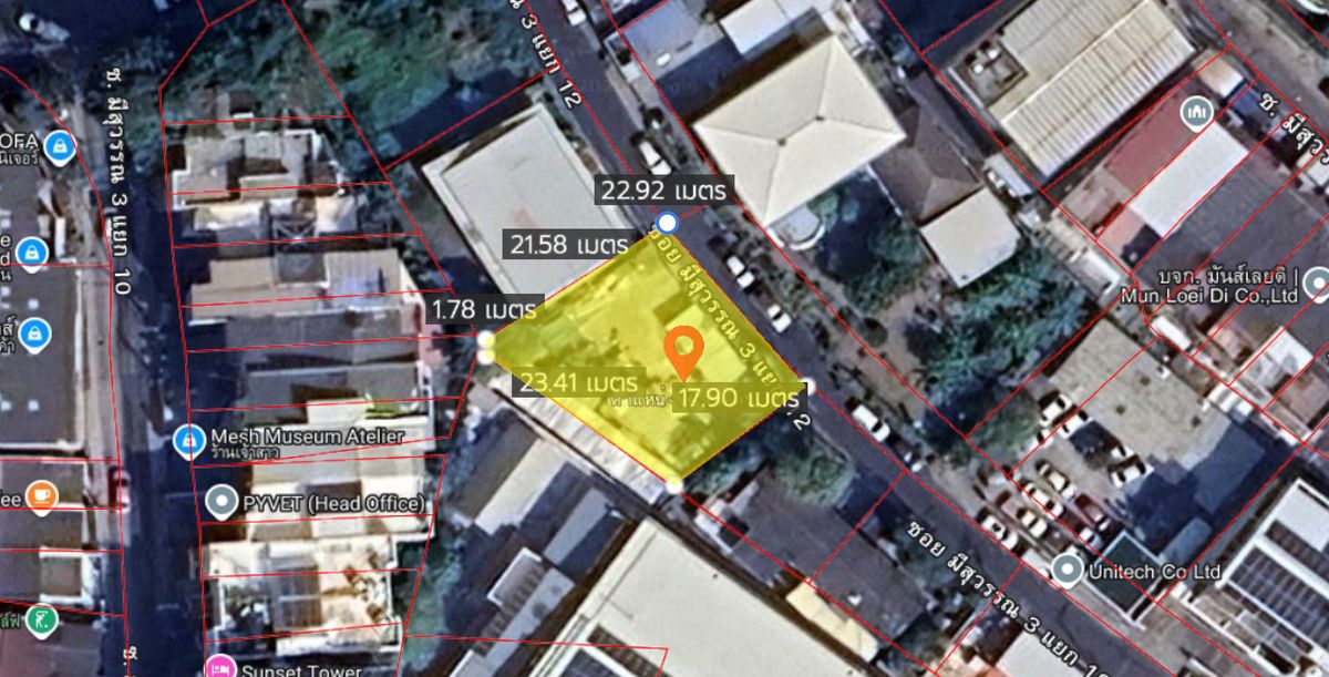 ขายที่ดินอ่อนนุช อุดมสุข : ที่ดิน 113 ตร.วา. ปรีดีพนมยงค์ 14 ซอยมีสุวรรณ 3 แยก 12 / (ขาย), Land 113 sq.wa. Pridi Banomyong 14 Soi Misuwan 3 Yaek 12 / (FOR SALE) PALM879