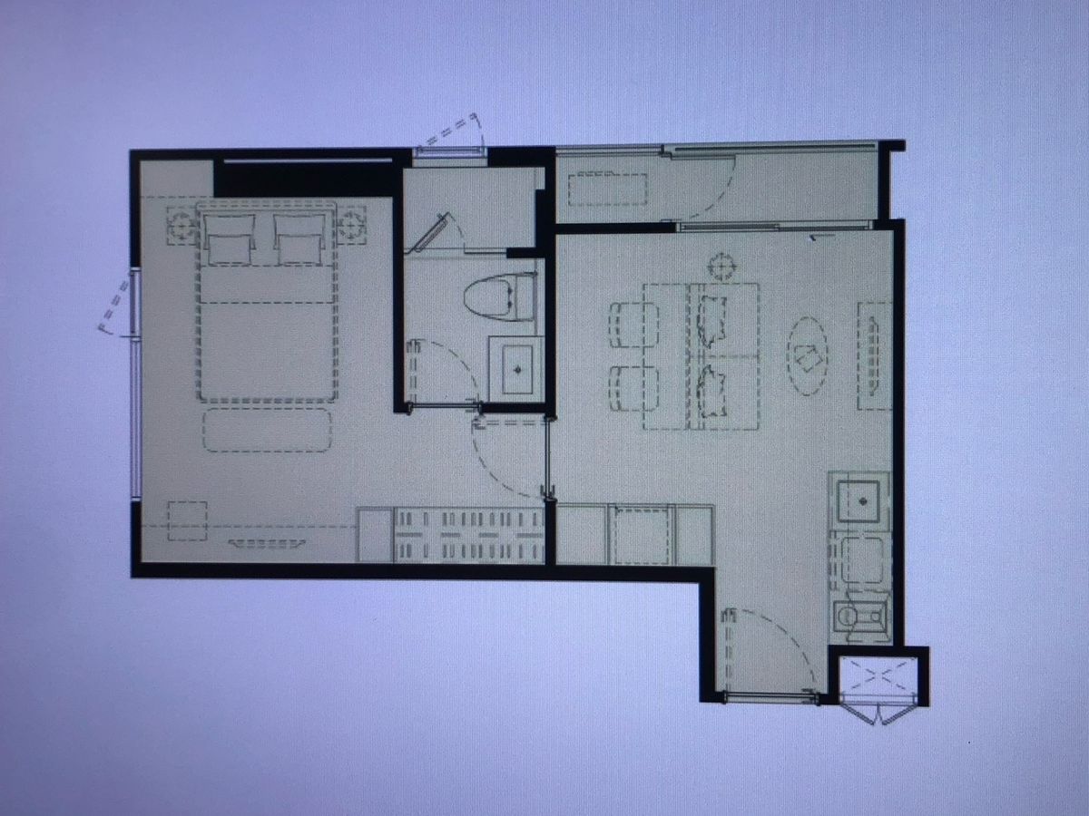 For RentCondoLadprao, Central Ladprao : Corner Room, Nice View, Good Layout Not in the Afternoon Sun