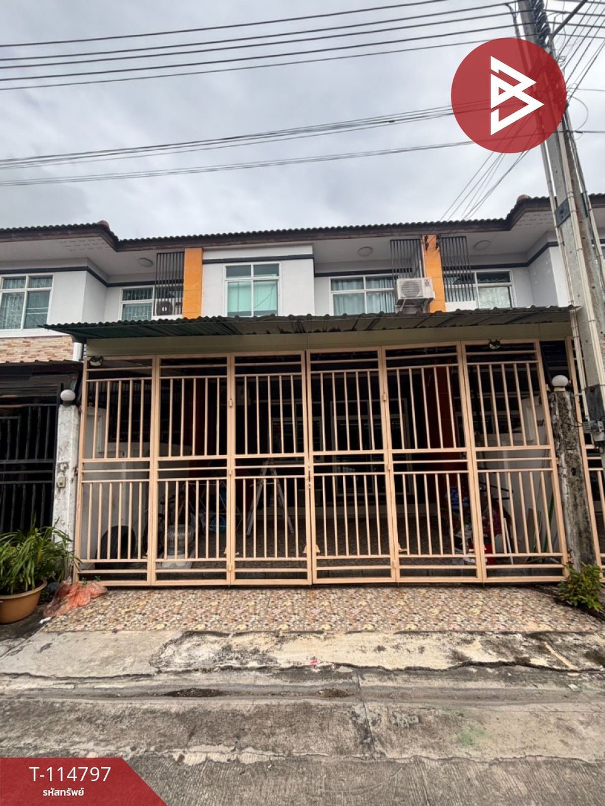 For SaleTownhomePattaya, Bangsaen, Chonburi : Townhouse for sale Sap Rungrueang City 2 Phan Thong Village, Chon Buri