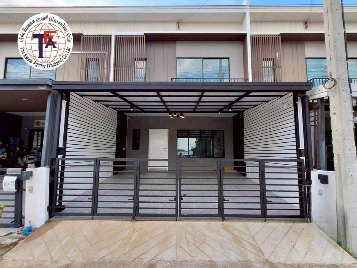 For SaleTownhomeNawamin, Ramindra : 2-story townhome for sale, The Connect Village 43, Ram Ring Ram-Intra 2, Bang Khen, Tha Rong, Pink Skytrain, Safari World Fashion Island Sin Medical Hospital Nopparat Motorway Kanchanaphisek Hospital